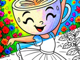 Ballerina Cappuccino: Colorear Ballerina Cappuccino: Colorear
