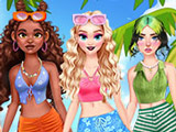 Игра Летнее Платье для Девочки из Кокоса Игра Летнее Платье для Девочки из Кокоса