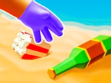 Игра Малышка Тейлор Убирает на Пляже Игра Малышка Тейлор Убирает на Пляже
