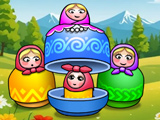 Three in a Row Matryoshka Dolls Three in a Row Matryoshka Dolls