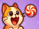 Игра Накорми Кота Конфетой Игра Накорми Кота Конфетой