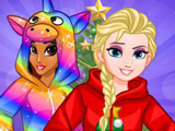 Игра Новогоднее Кигуруми для Принцесс Игра Новогоднее Кигуруми для Принцесс