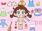 Игра Одень Куклу в Раскраске Игра Одень Куклу в Раскраске