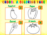 Vegetables Coloring Book para Niños de 3 Años Vegetables Coloring Book para Niños de 3 Años