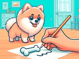 Игра Рисуй и Накорми Собаку Игра Рисуй и Накорми Собаку