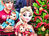 Игра Семья Эльзы на Рождество Игра Семья Эльзы на Рождество