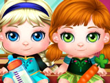 Игра Уход за Малышками Анной и Эльзой Игра Уход за Малышками Анной и Эльзой