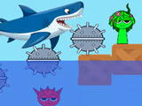 Raft Survival: Sprunki vs Shark!