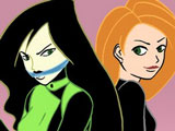 Kim Possible and Shego Coloring Page 2 Kim Possible and Shego Coloring Page 2