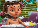 Игра Ванна для Малышки Моаны Игра Ванна для Малышки Моаны