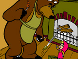 Masha y el Oso: Near the Fireplace Coloring Masha y el Oso: Near the Fireplace Coloring